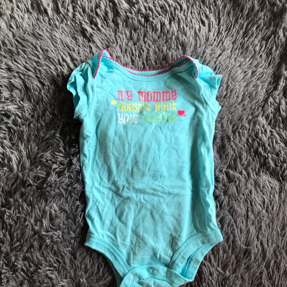 5/$25 GEORGE sassy saying short sleeve onesie - Picture 1 of 4